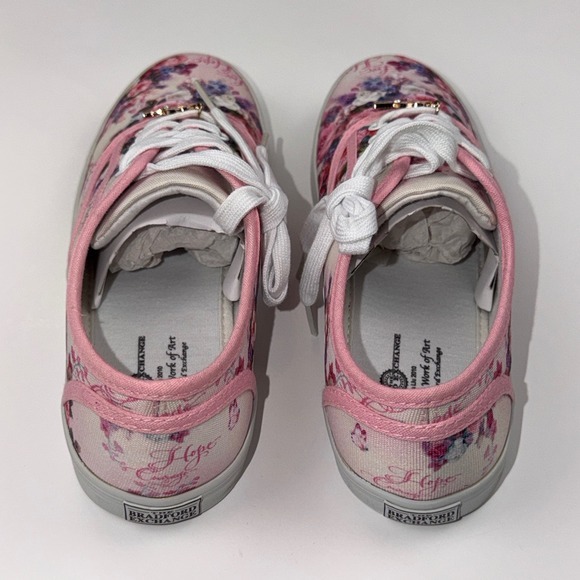 NEW Bradford Exchange Breast Cancer Awareness Shoes Women's 6.5 Lena Liu "Hope" - Picture 5 of 8
